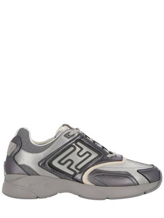 Faster Trainer Low Top Sneakers Grey - FENDI - BALAAN 2