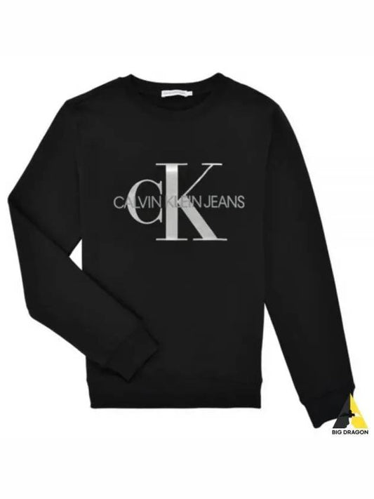 Monogram Crew Neck Sweatshirt Black - CALVIN KLEIN - BALAAN 2