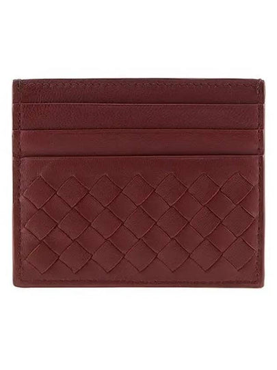 Intrecciato Weaving Card Wallet Wine - BOTTEGA VENETA - BALAAN 2