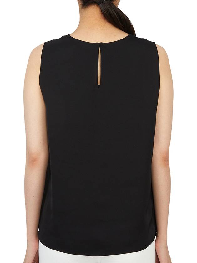 Silk Georgette Sleeveless Black - THEORY - BALAAN 5