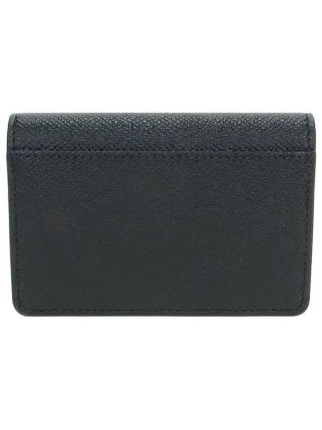 Gancini Leather Card Wallet Black - SALVATORE FERRAGAMO - BALAAN 4