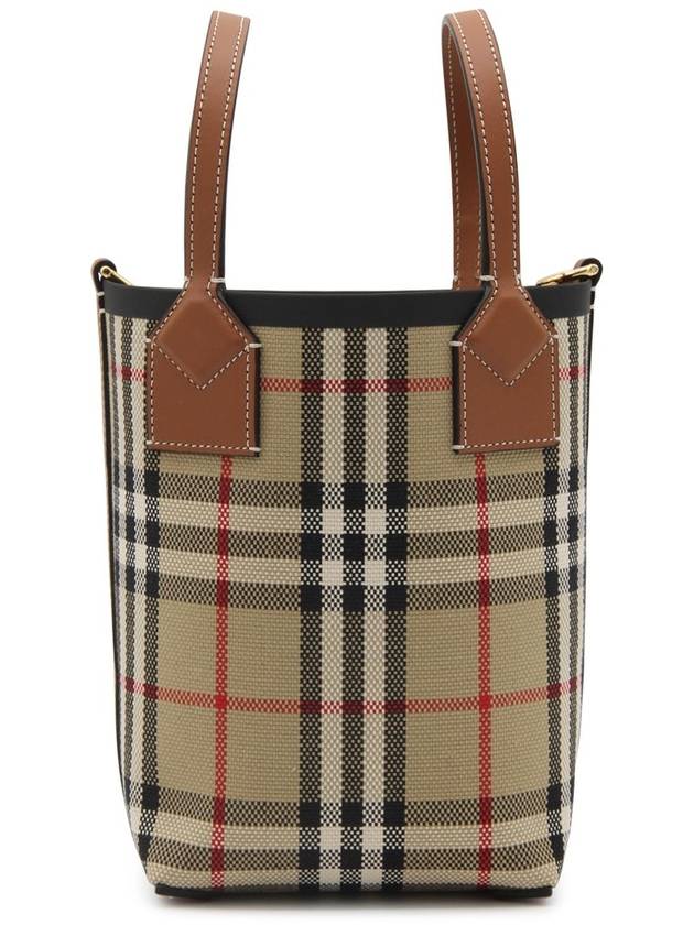 Mini London Tote Bag Archive Beige - BURBERRY - BALAAN 2