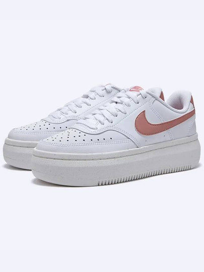 Court Vision Alta Leather Low Top Sneakers White - NIKE - BALAAN 2