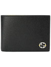 GG Interlocking Two Tone Half Wallet Black Yellow - GUCCI - BALAAN 6