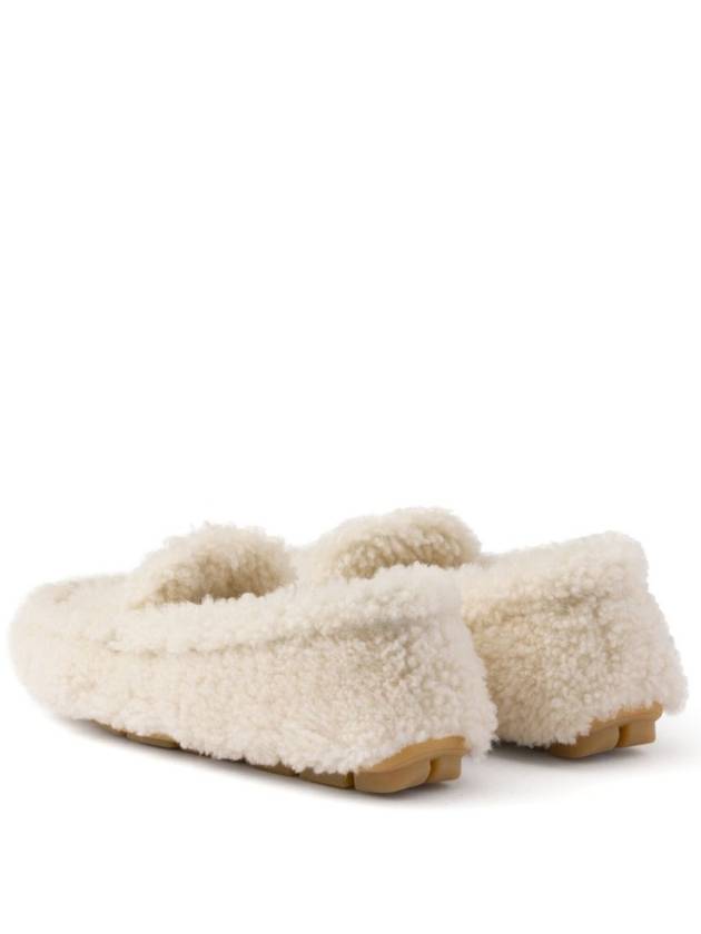 Shearling Driving Shoes Ivory - PRADA - BALAAN 4