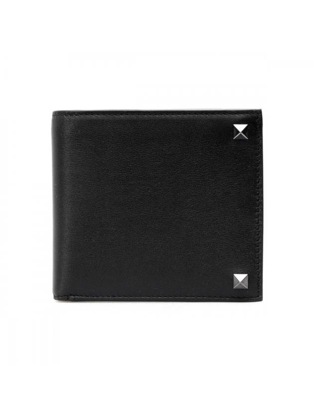 Rockstud Half Wallet Black - VALENTINO - BALAAN 1