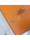 Mini Pop H Pendant Silver Necklace Orange - HERMES - BALAAN 8