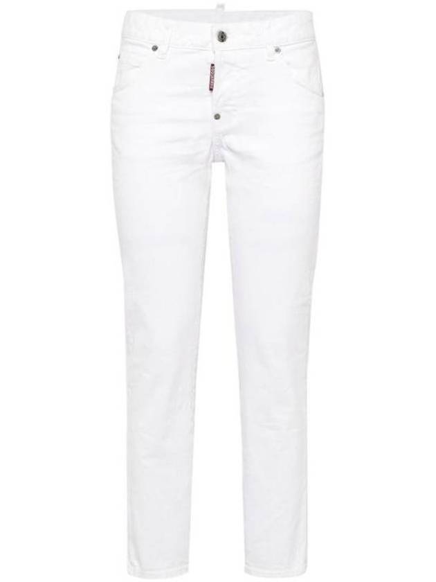 Bull Cool Girl Low Rise Denim Jeans White - DSQUARED2 - BALAAN 2