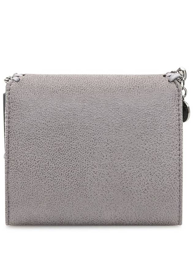 Falabella small flap halfwallet light gray - STELLA MCCARTNEY - BALAAN 4