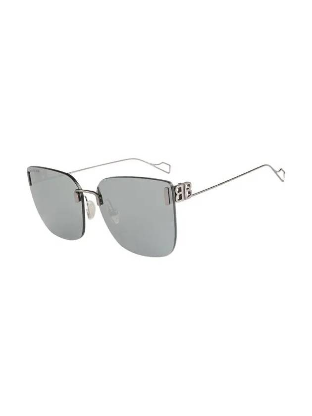 Eyewear  BB Square Frame Metal Sunglasses Grey Mirror - BALENCIAGA - BALAAN 4