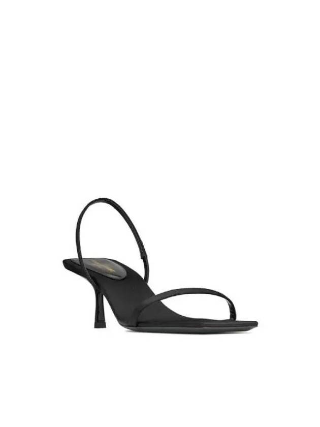 Women's Jaspe Open Sandal Heels Black - SAINT LAURENT - BALAAN 3