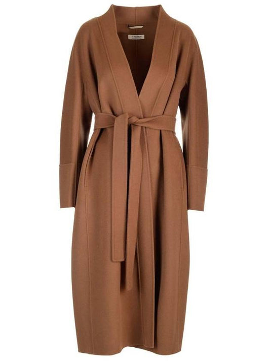 Virgin Wool Single Coat Brown Bronze - S MAX MARA - BALAAN 1