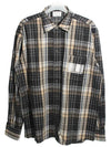 Barcode Print Check Long Sleeve Shirt Grey - VETEMENTS - BALAAN 3