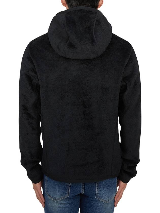 fleece texture hood black - MONCLER - BALAAN 4