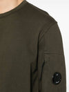 Light Fleece Sweatshirt Green - CP COMPANY - BALAAN 5