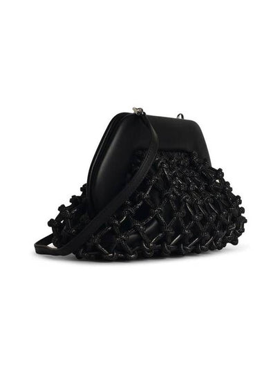 Themoirè 'Tia Knot Strass' Black Vegan Leather Bag - THE MOIRE - BALAAN 2