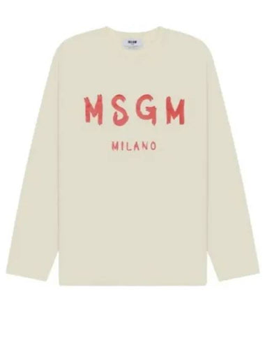 logo long sleeve t shirt 3740MM511 247798 02 - MSGM - BALAAN 1