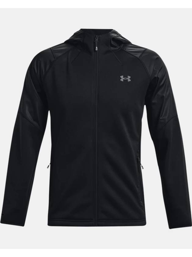 Essential Storm Sweat Zip Up Hoodie Black - UNDER ARMOUR - BALAAN 2