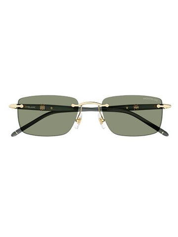 Sunglasses MB0344S 005 GOLD GRAY GREEN - MONTBLANC - BALAAN 1