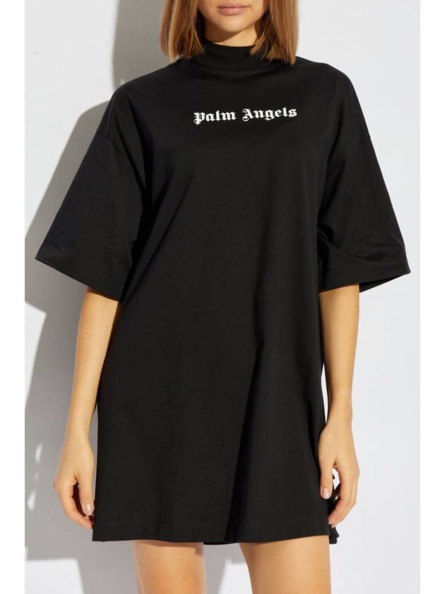 Palm Angels Dress With Print, Women's, Black - PALM ANGELS - BALAAN 3