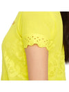 Golf Wear Women s Short Sleeve Knit MLW 3A AB04 YELLOW - MARK & LONA - BALAAN 10