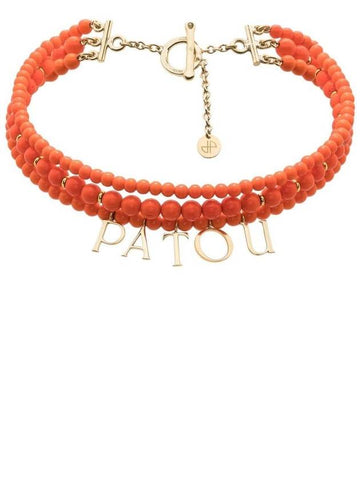 Patou Glass And Brass Bead Necklace - PATOU - BALAAN 1