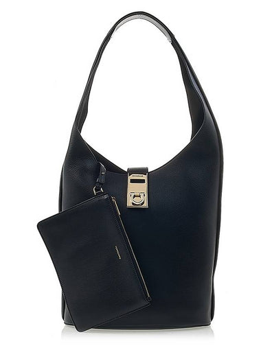 Gancini hobo shoulder bag 21 3995 NERO VITELLO 0764374 - SALVATORE FERRAGAMO - BALAAN 1