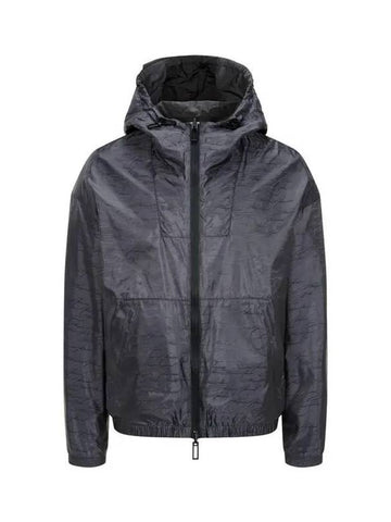 Men s Reversible Hooded Zip Up Jacket Dark Gray 270616 - EMPORIO ARMANI - BALAAN 1