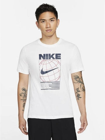 01DA1773100Dry Fit Global TshirtWhite - NIKE - BALAAN 1