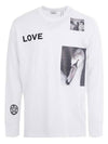 Men's Alphabet Print Long Sleeve T-Shirt White - BURBERRY - BALAAN 3