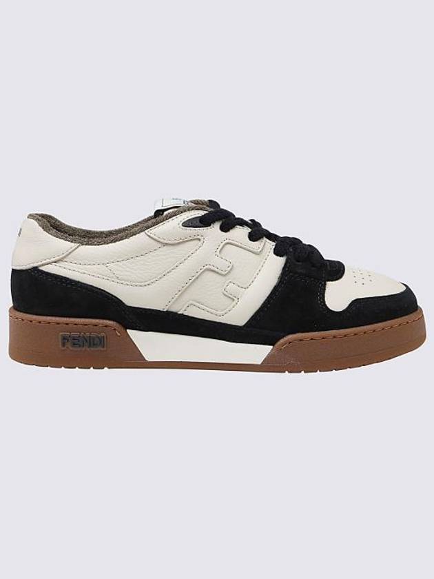 Match FF Logo Low Top Sneakers Black - FENDI - BALAAN 6