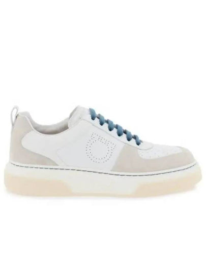 Logo Lace-Up Low Top Sneakers White - SALVATORE FERRAGAMO - BALAAN 2