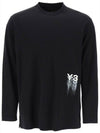 Graphic Long Sleeve T-Shirt Black - Y-3 - BALAAN 1