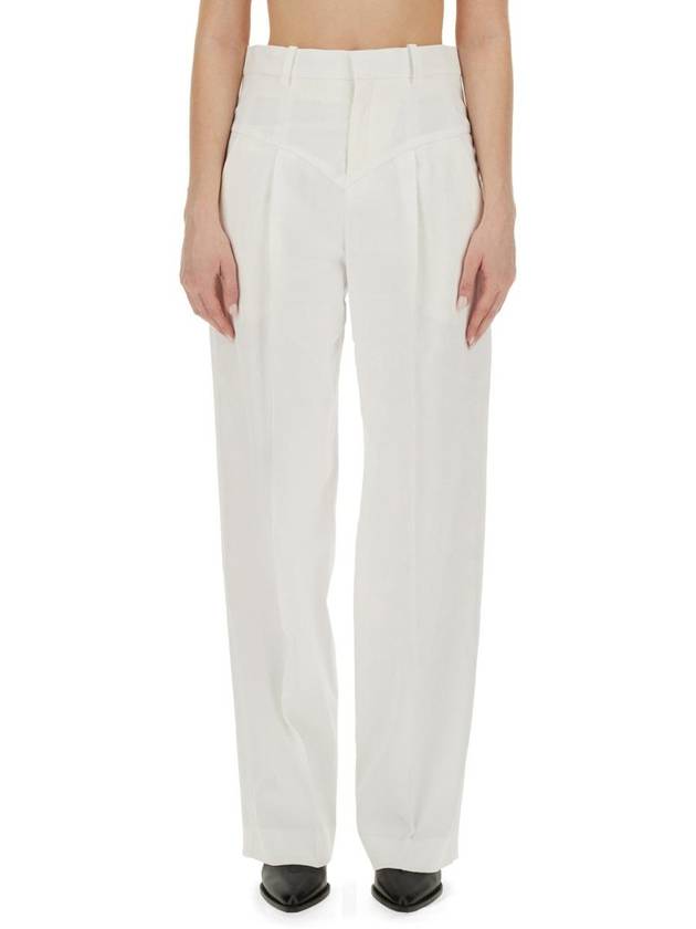 High Waist Straight Pants PA0270FBB1F04I - ISABEL MARANT - BALAAN 2