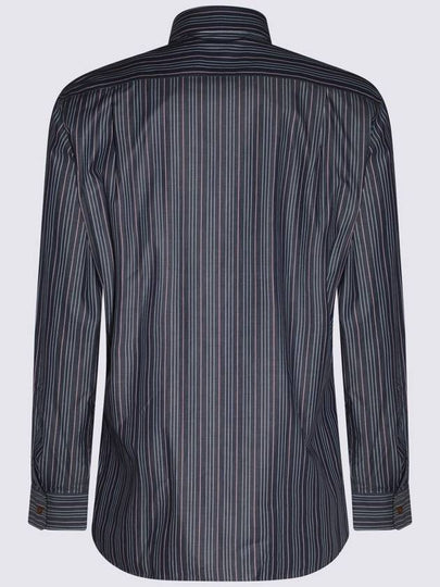 Vivienne Westwood Navy Blue Cotton Orb Shirt - VIVIENNE WESTWOOD - BALAAN 2