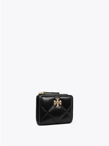 Kira logo diamond quilt double sided card wallet half black domestic product GM0024090408603 - TORY BURCH - BALAAN 1