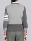 4-Bar Stripe Fun Mix Milano Stitch Merino Wool Knit Top - THOM BROWNE - BALAAN 4