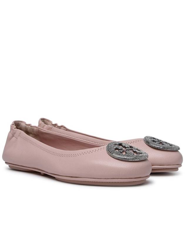 Minnie Leather Flat Pink - TORY BURCH - BALAAN 4