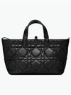 Toujours Macrocannage Calfskin Medium Tote Bag Black - DIOR - BALAAN 3