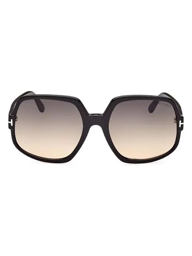 Eyewear Square Sunglasses Black Gradient Smoke - TOM FORD - BALAAN 1