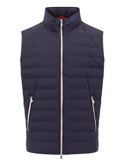 Zip-Up Down Vest Dark Blue - BRUNELLO CUCINELLI - BALAAN 2