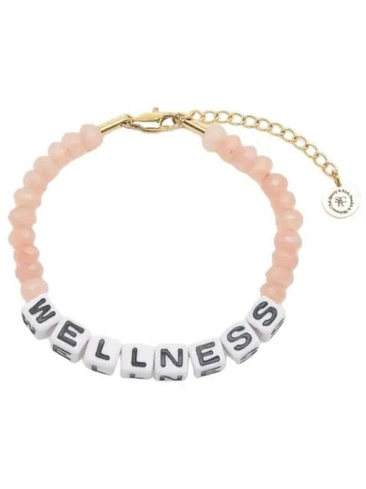 Wellness Stone Beads Bracelet Peach Pink - SPORTY & RICH - BALAAN 1