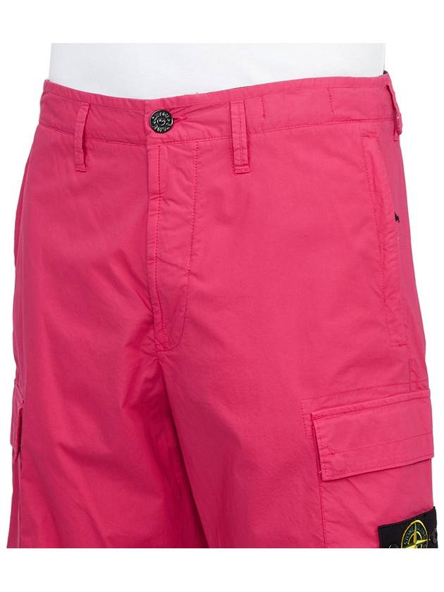Cargo Bermuda Shorts Pink - STONE ISLAND - BALAAN 9