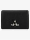 ORB Logo Half Wallet Black - VIVIENNE WESTWOOD - BALAAN 3