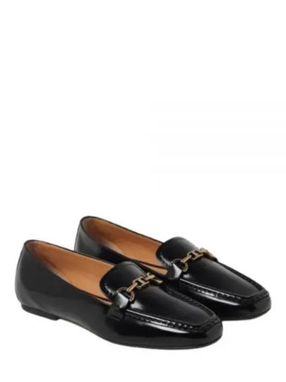 T Logo Horsebit Leather Loafers Black - TOD'S - BALAAN 2