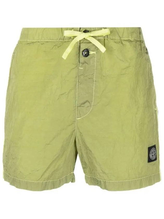 Swimming Nylon Trunk Shorts Lemon Green - STONE ISLAND - BALAAN 2