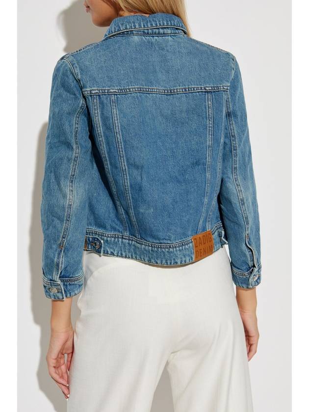 Zadig & Voltaire Jean Jacket Kioka, Women's, Blue - ZADIG & VOLTAIRE - BALAAN 4