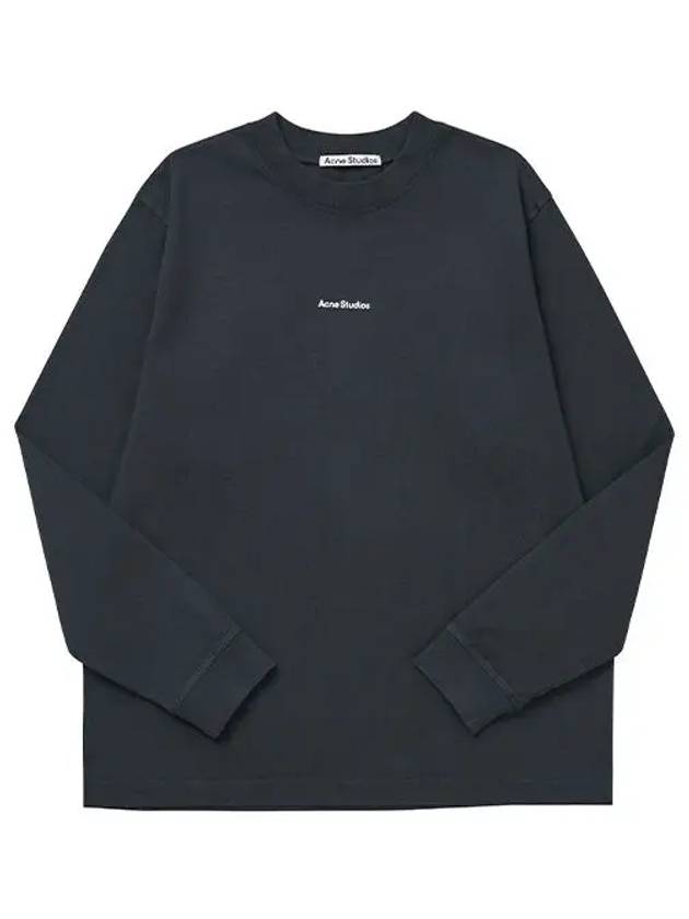 Logo Print Long Sleeve T-Shirt Black - ACNE STUDIOS - BALAAN 2