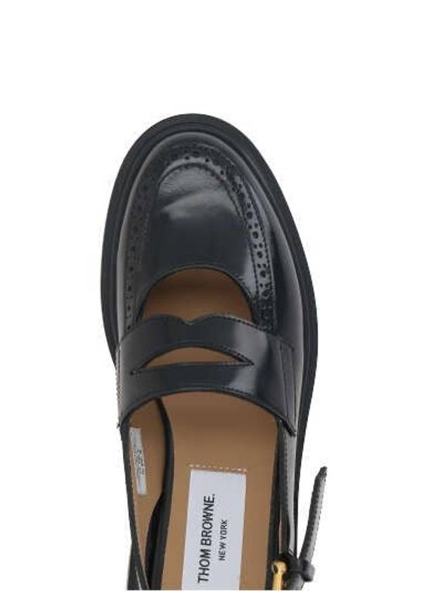 Leather Slingback Penny Loafer FFF172AL0043 - THOM BROWNE - BALAAN 5