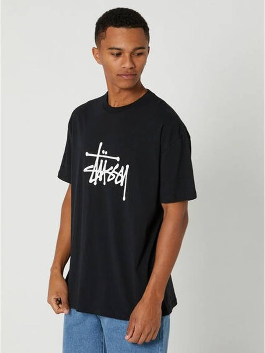 AU Australia Solid Graffiti C T Shirt ST031000 Black MENS M L - STUSSY - BALAAN 2
